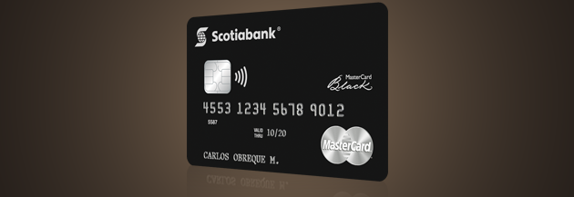 Tarjeta MasterCard Black Banca Premium  Banco Scotiabank