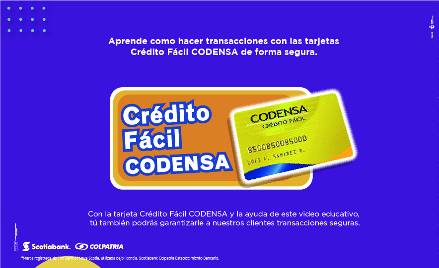 tarjetas Crédito Fácil CODENSA