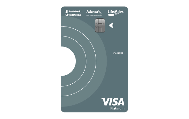 tarjeta de credito avianca lifemiles platinum visa scotiabank colpatria