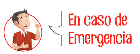 en caso de emergencia