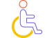 icono de hombre en silla de ruedas